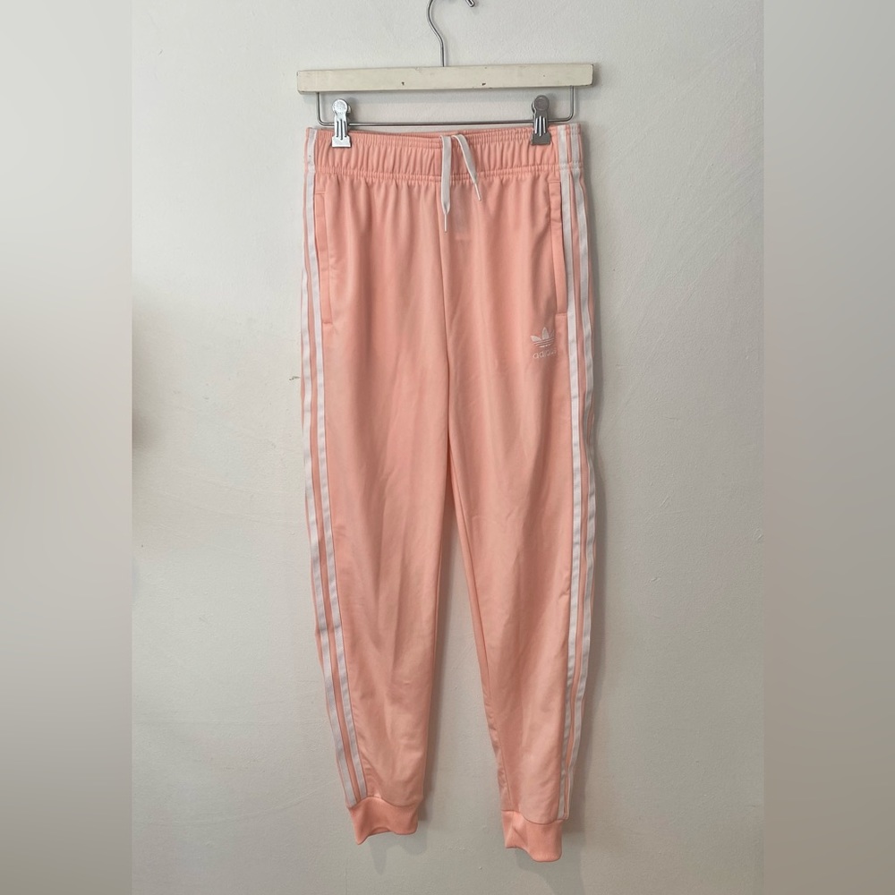 Adidas 3 Stripe Joggers Light Pink XS